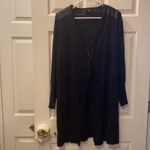 Dynamite Leather Shoulder Lite Weight Cardigan